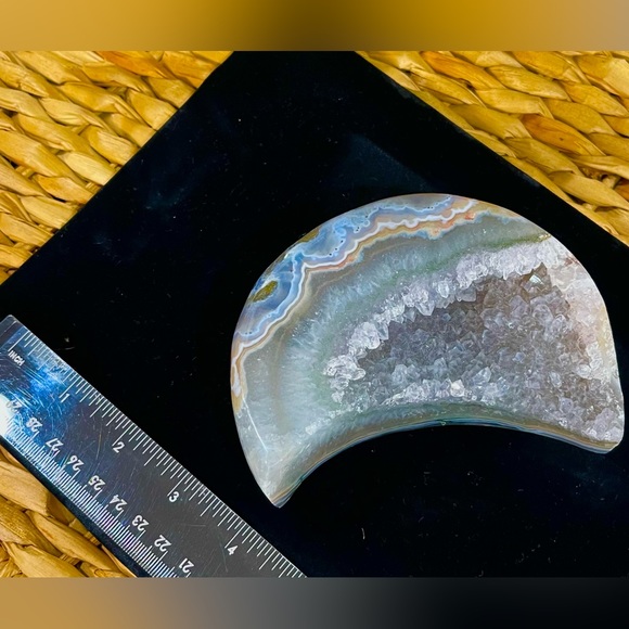 Amethyst moon with druzy - Picture 4 of 16